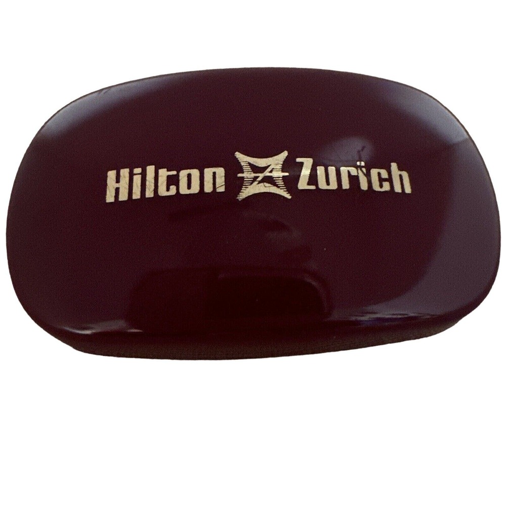 Hilton Zurich Soap Dish Travel Size Hotel Guest Amenities Burgundy